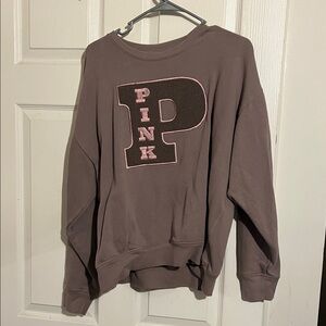 PINK Victoria's Secret Brown Crew Neck Sweater
